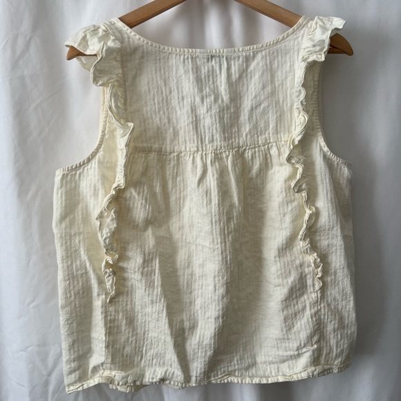 Express Ruffle Button Down Top - Picture 2 of 3